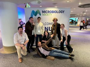 The lab at Microsoc 2024 (L to R Ed, Stephen, Leandro, Max, Rebee, Charlie), Missing: Poch, Frazer